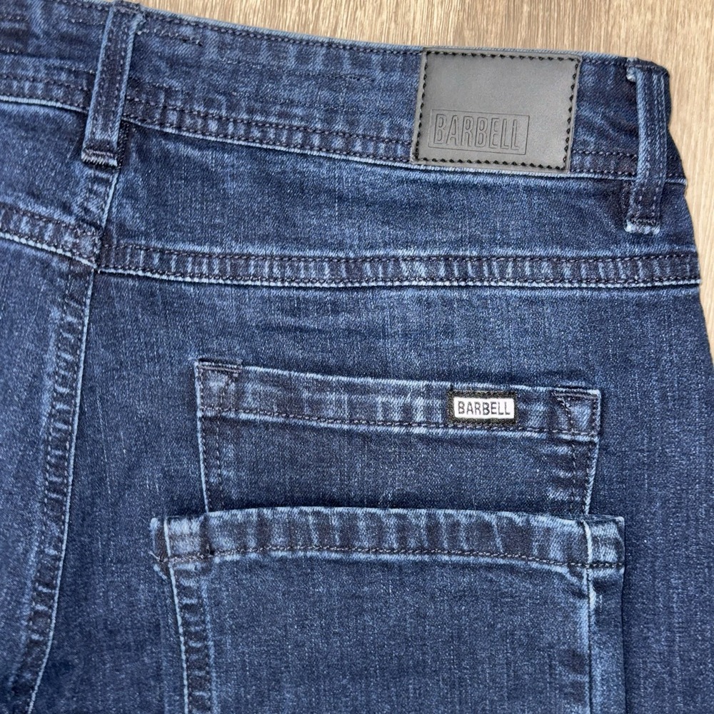Barbell Apparel Straight Athletic Fit Performance Jeans Men's 30x32 Dark Blue